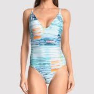 NWT Bonito Maillot V One Piece Swimsuit G/L